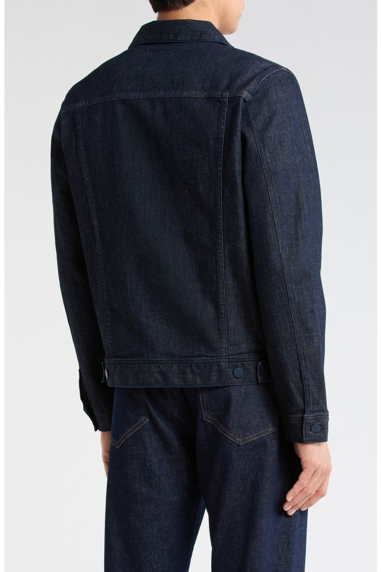 Dart Denim Jacket, Alternate, color, MONOLITH