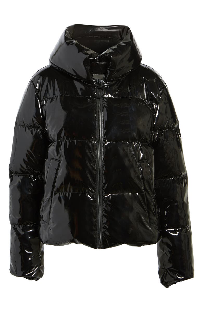 KENDALL + KYLIE Shiny Puffer Jacket, Alternate, color, 