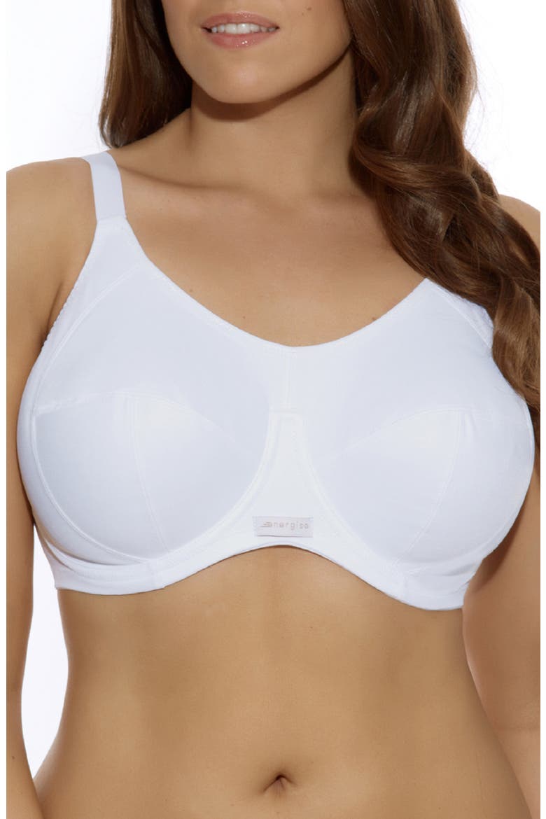 Energise Full Figure Sports Bra, Main, color, WHT