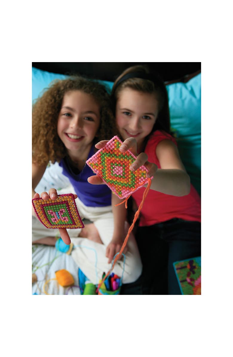 4M Easy To Do Cross Stitch, DIY Sewing Craft Kit, Kids 8+, Alternate, color, Multicolored