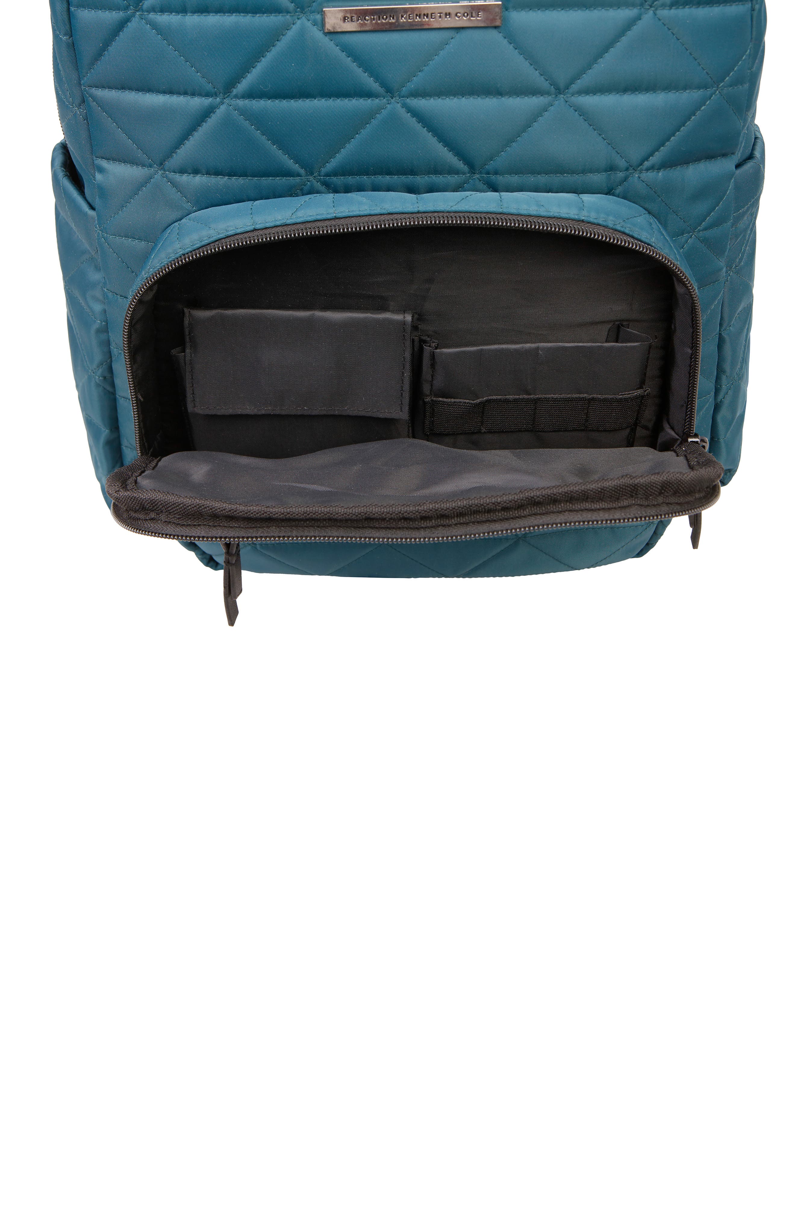 Emma Quilted Backpack, Alternate, color, DEEP TEAL