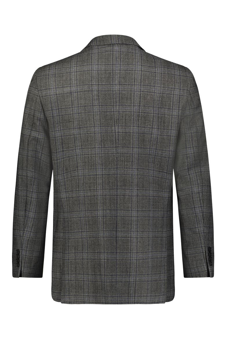 Regent Fit Wool Blend Sport Coat, Alternate, color, GREYBLUFLNLCHK