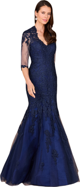 LARA New York Long Sleeve, Mermaid Lace Gown