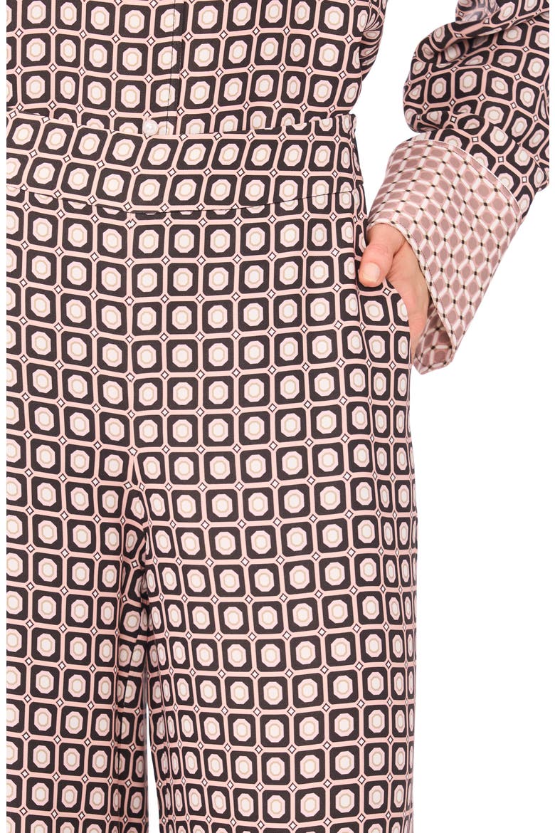 Maya Geo Print Wide Leg Pants, Alternate, color, BLUSHING