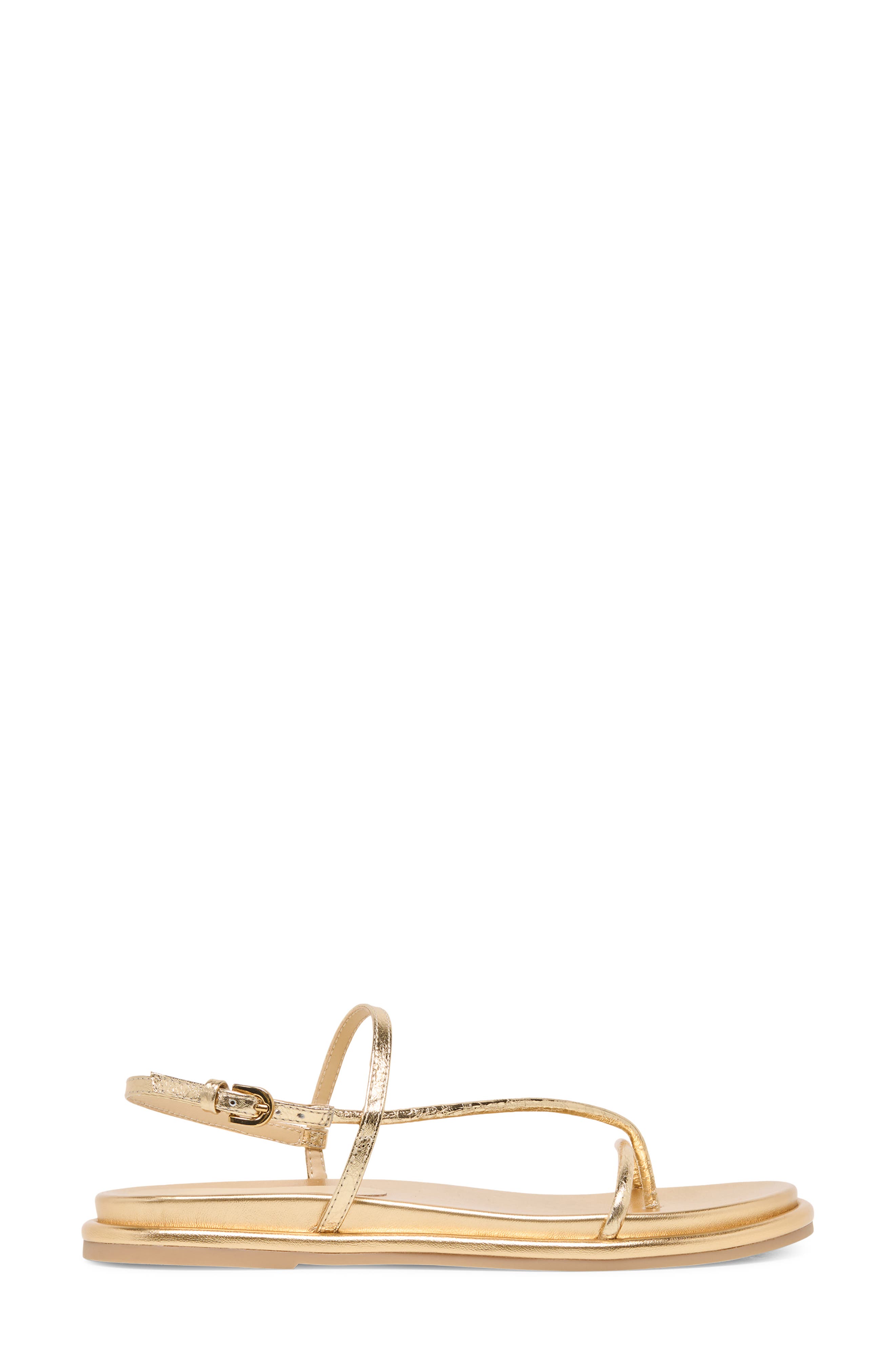 Dom Strappy Sandal, Alternate, color, GOLD DISTRESSED LEATHER