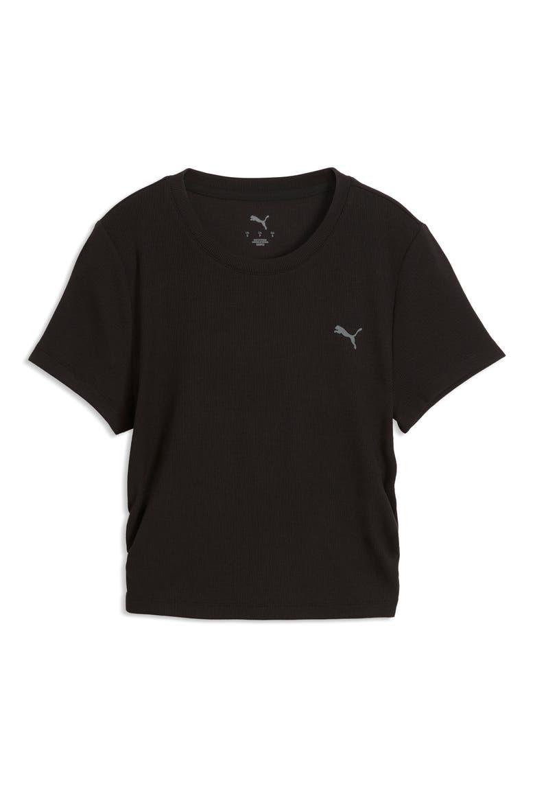 CLOUDSPUN Rib T-Shirt, Alternate, color, PUMA BLACK