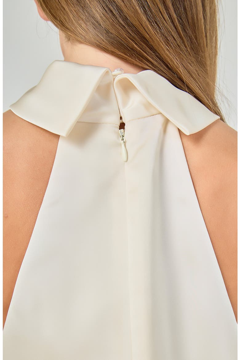 Satin Halter Top, Alternate, color, IVORY