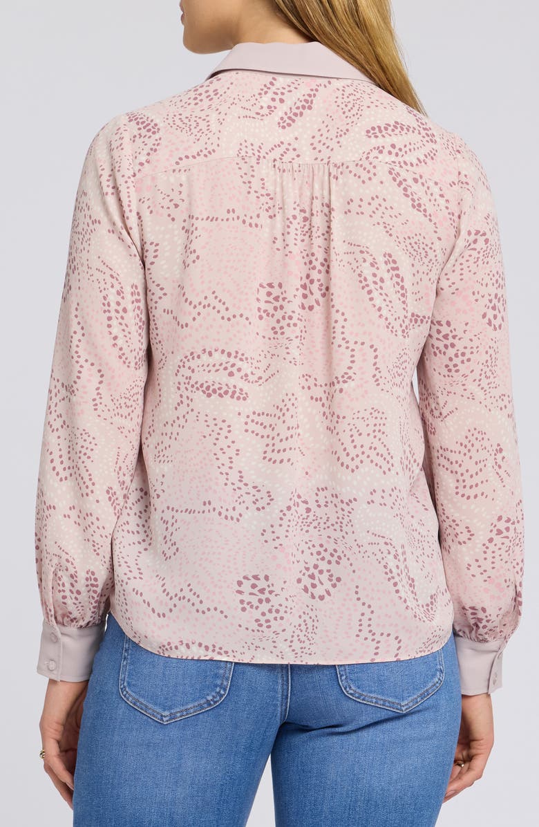 NYDJ Taylor Print Shirt, Alternate, color, Rockflower Combo