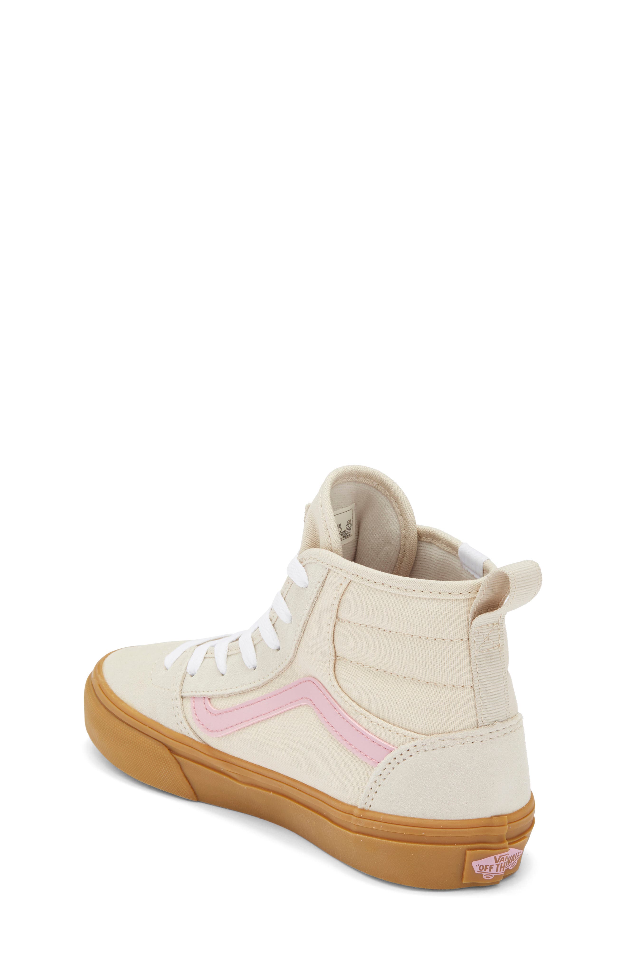 Vans Kids' Ashwood High Top Sneaker, Alternate, color, Suede/Canvas Oatmeal/Gum