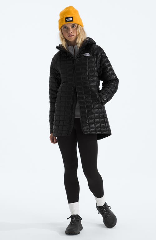 The North Face Thermoball Quilted Hooded Parka In Black