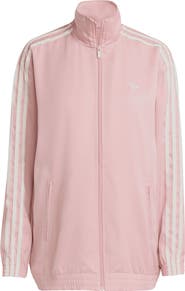 adidas Ruffle 3-Stripes Satin Track Jacket