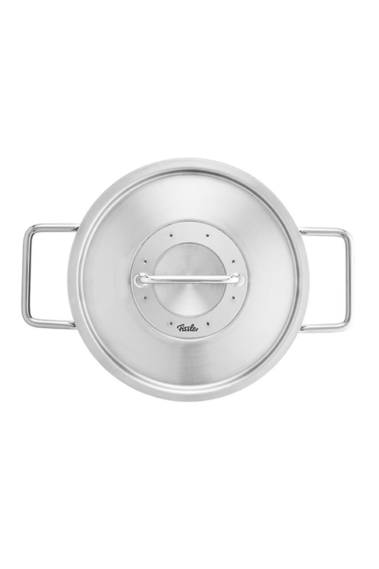 Pure Collection Stainless Steel Stock Pot with Metal Lid, Alternate, color, Stainless Steel
