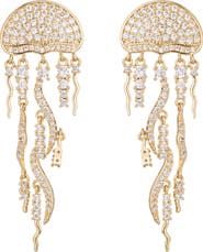 EYE CANDY LOS ANGELES Jellyfish Cubic Zirconia Drop Earrings