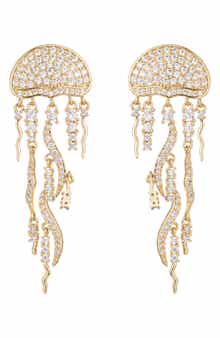 Jellyfish Cubic Zirconia Drop Earrings