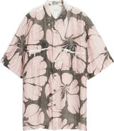 Dries Van Noten Cass Floral Silk Button-Up Shirt