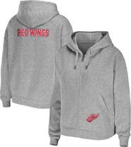 WEAR by Erin Andrews Women's WEAR by Erin Andrews Heather Gray Detroit Red Wings Full-Zip Hoodie