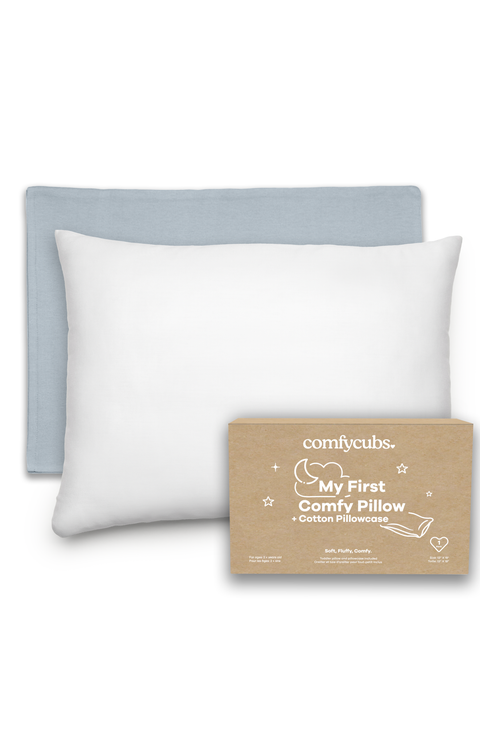 Toddler Pillows with Soft Cotton Pillow Case
