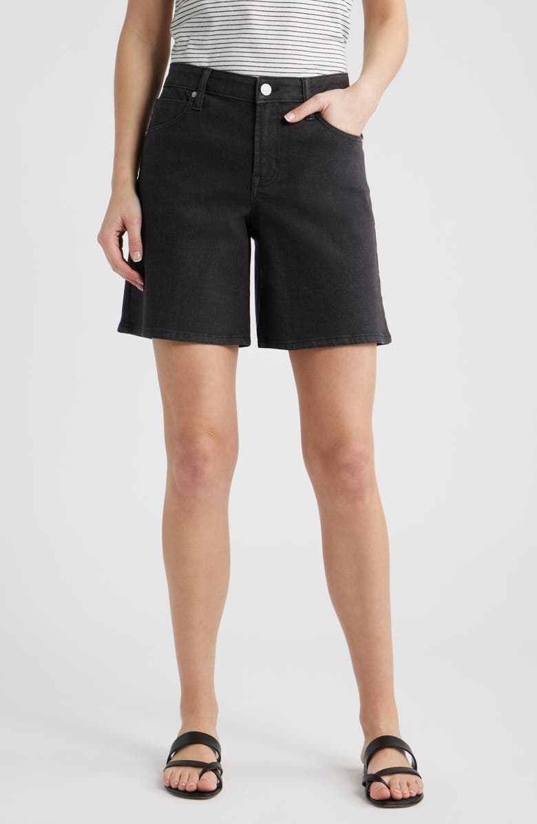 CITY BLUES Dover Denim Shorts, Main, color, Black