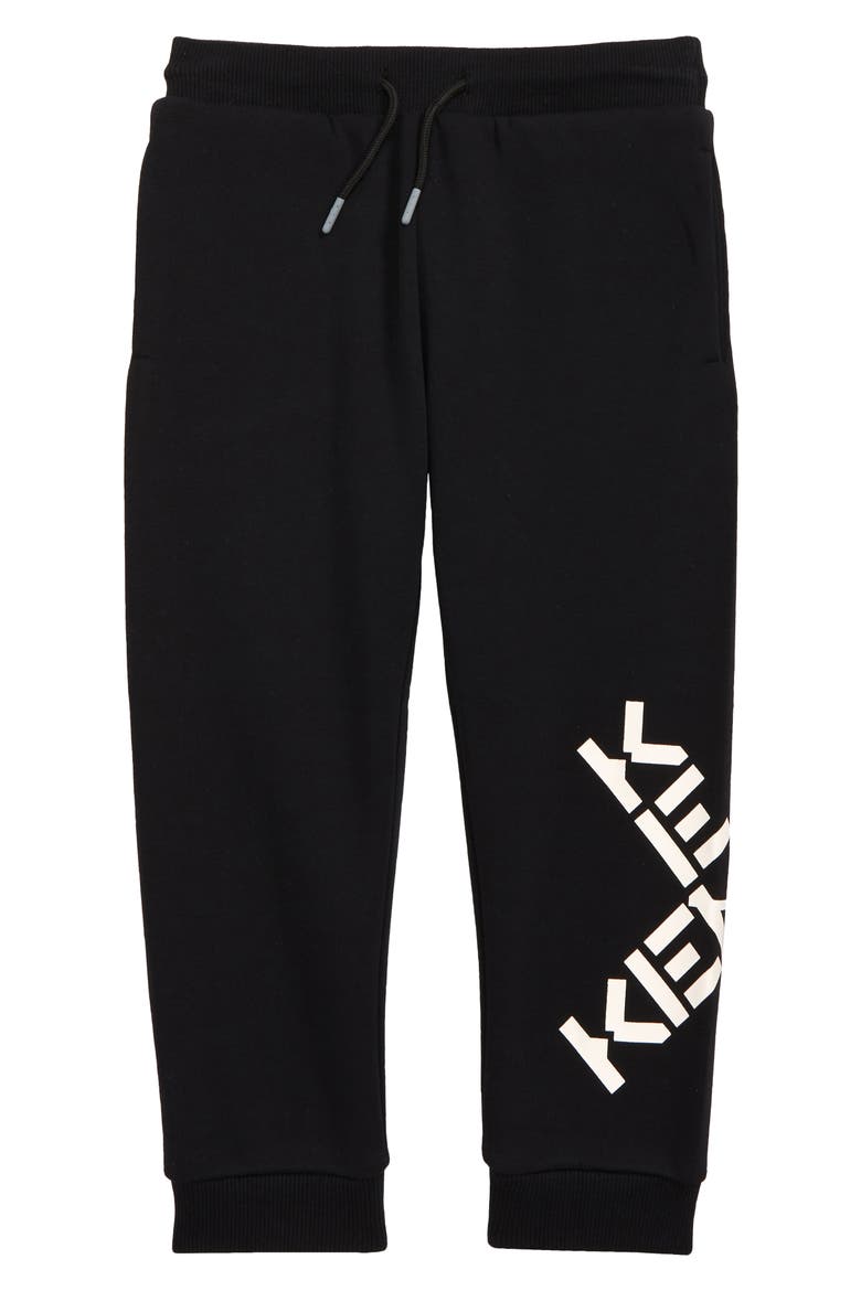 Kids' Logo Jogger Pants, Main, color, BLACK