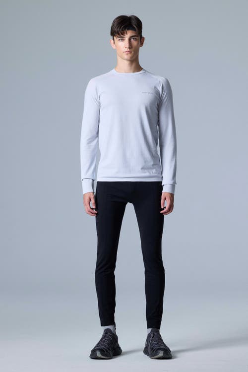 Cozy Zero Tech Merino Classic Fit Long Sleeve Top In Glacier Gray
