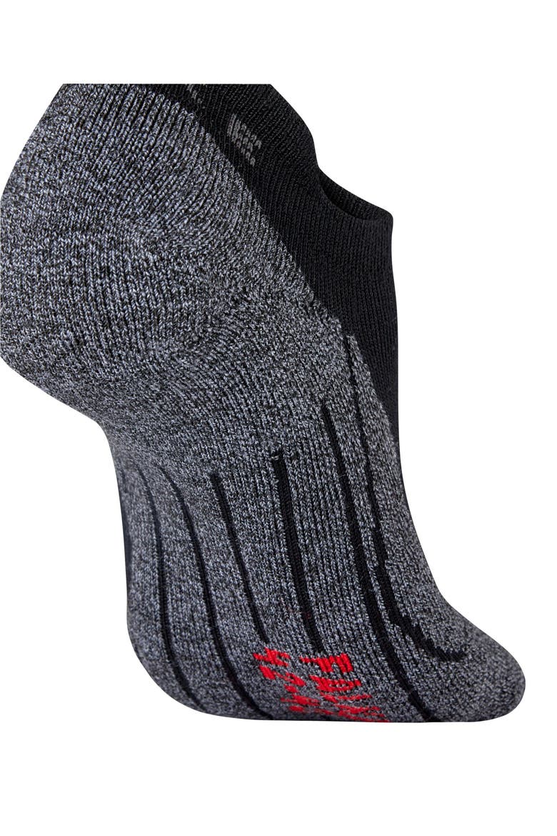 RU3 Comfort Invisible Running Socks, Alternate, color, Black-Mix