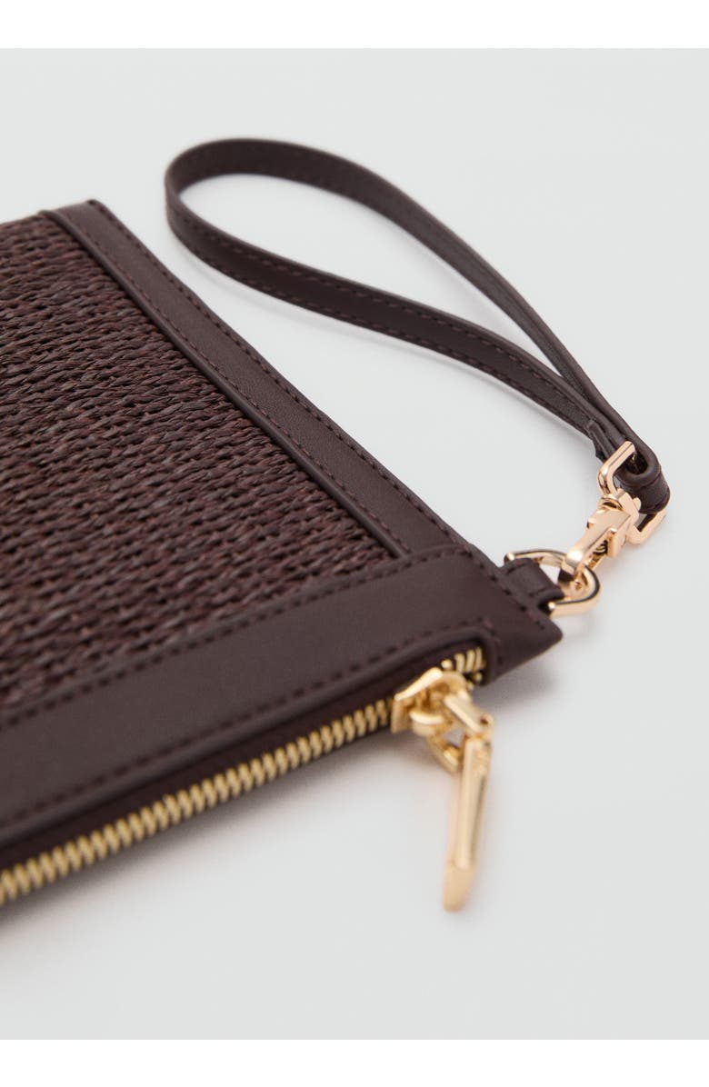 MANGO Woven Rattan Clutch, Alternate, color,