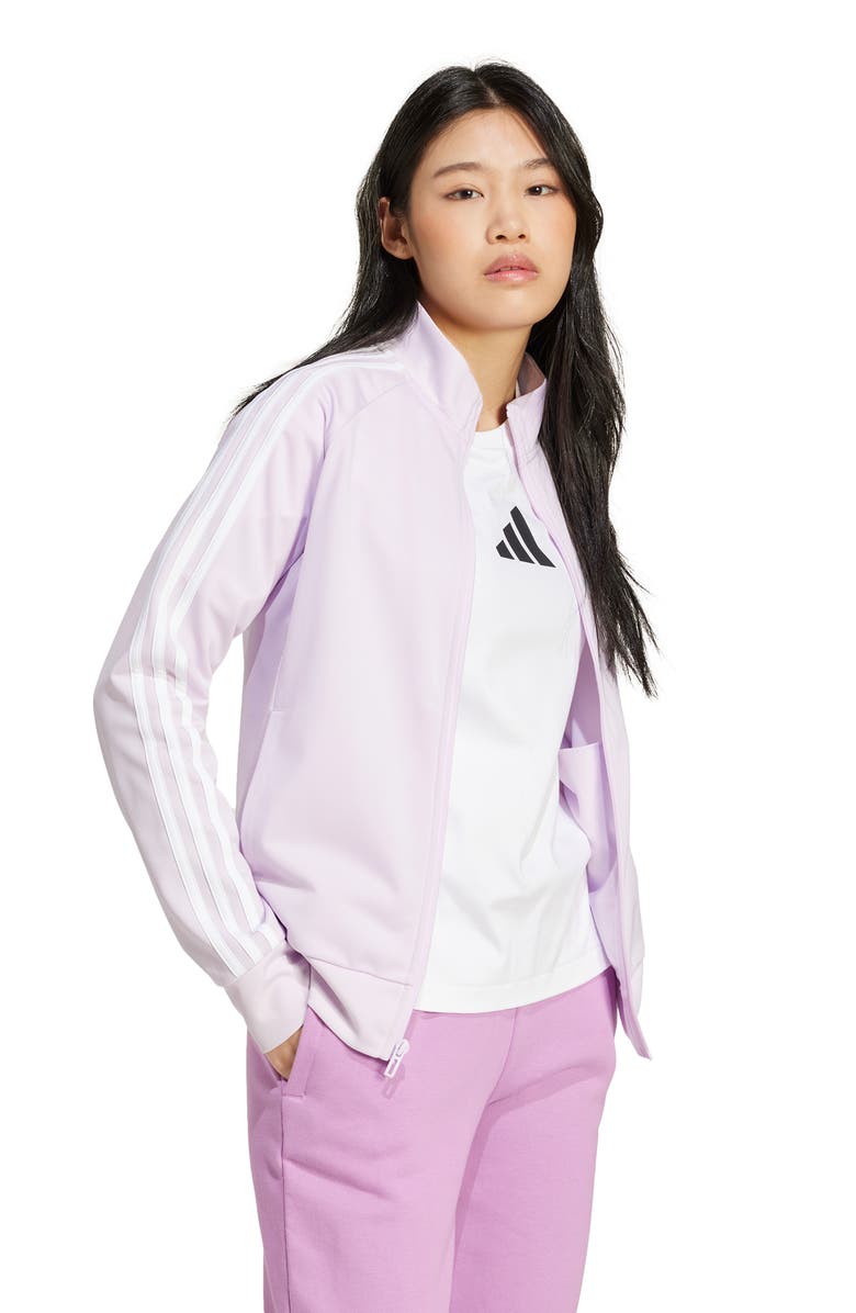 adidas Tricot 3-Stripes Track Jacket, Alternate, color, 