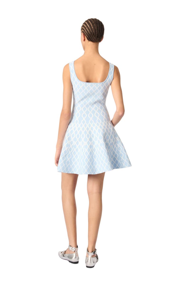 maje Jacquard knit mini dress, Alternate, color, 