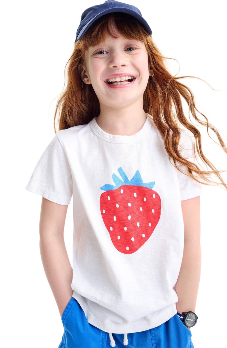 Primary Kids Strawberry Tee, Alternate, color,
