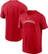 Nike Men's Nike  Red Canada Baseball 2026 World Baseball Classic Wordmark T-Shirt