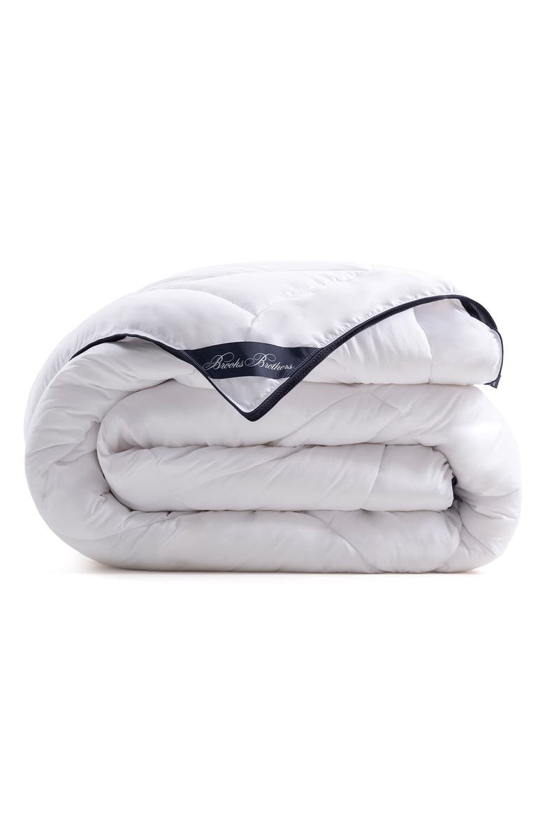 Brooks Brothers Climate Turkish Cotton Comforter, Main, color, White