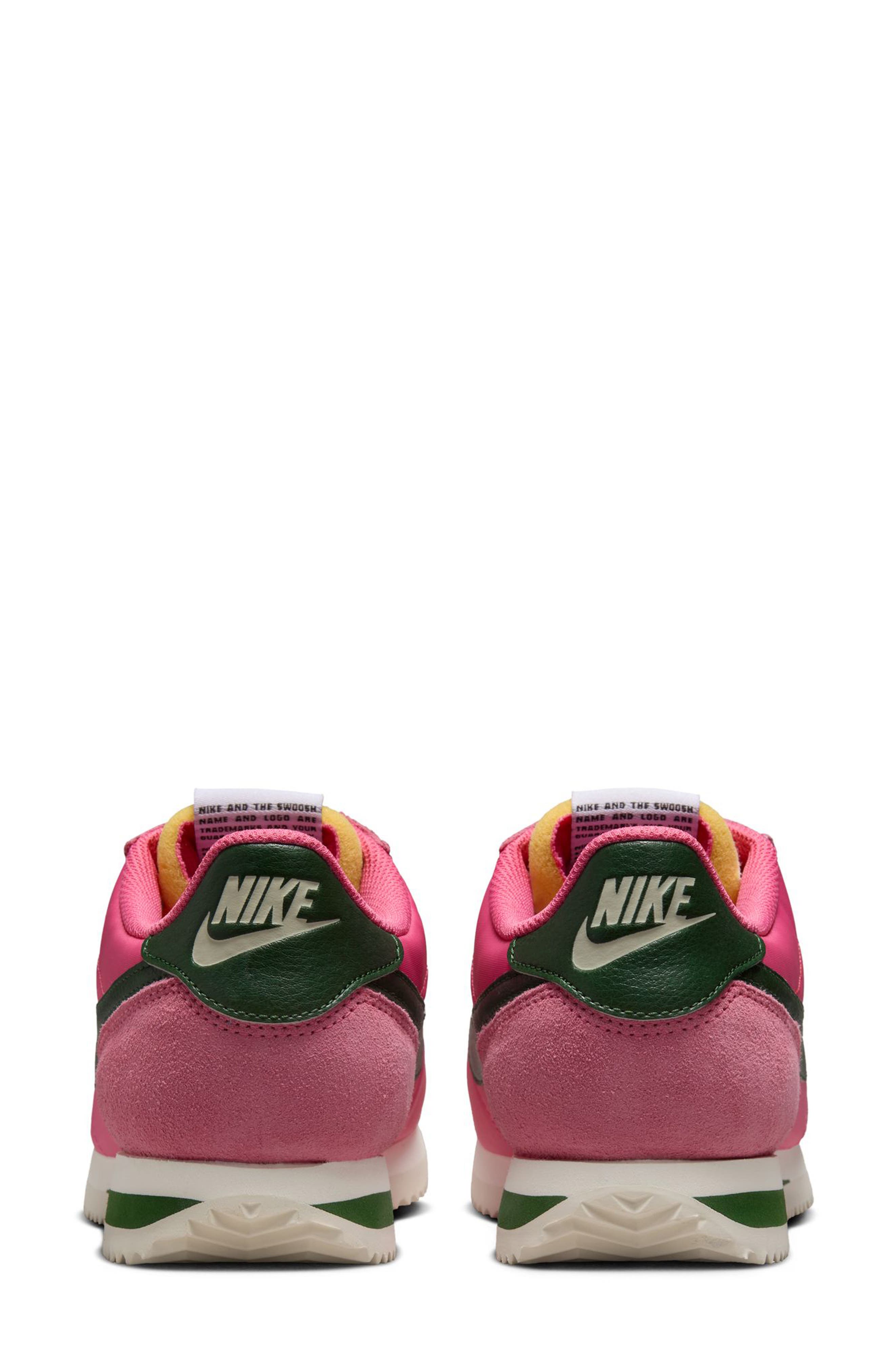 Nike Cortez Sneaker, Alternate, color, Pink/ Fir/ Sail/ White