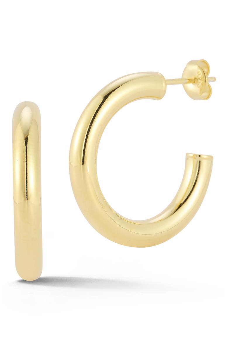 1-Inch Hoop Earrings, Main, color, GOLD