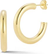 GLAZE JEWELRY 1-Inch Hoop Earrings
