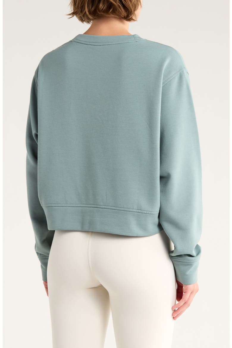 Cozy Knit Crewneck Sweatshirt, Alternate, color, GREY THUNDER