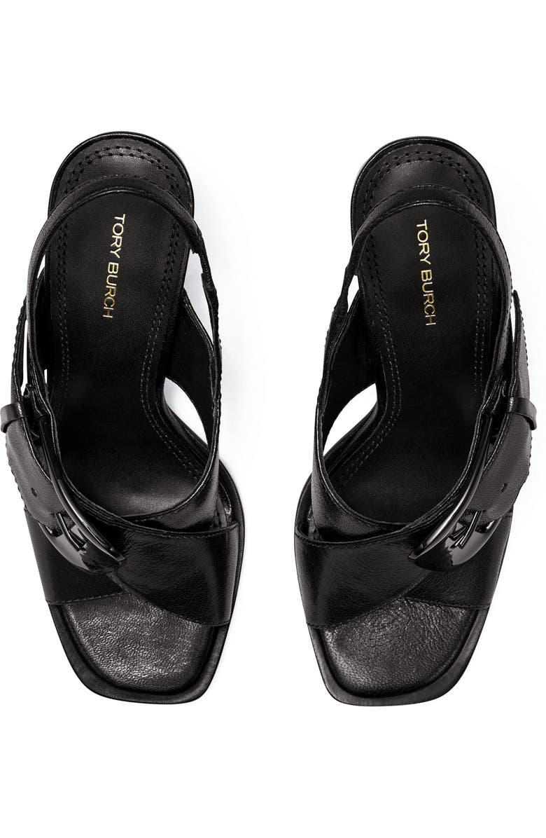 Tory Burch Banana Heel Crisscross Sandal, Alternate, color,