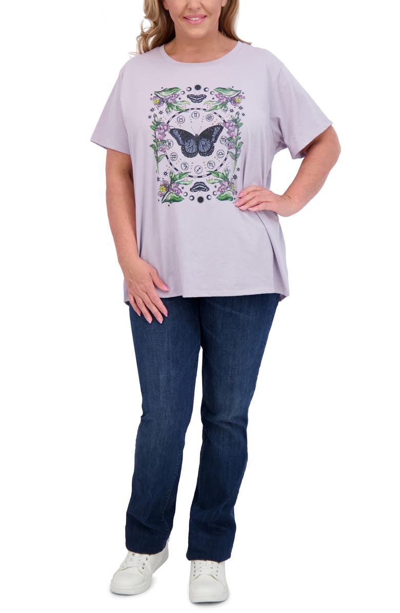 Lucky Brand Butterfly Graphic T-Shirt, Alternate, color,
