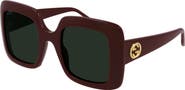 Gucci 52mm Square Sunglasses