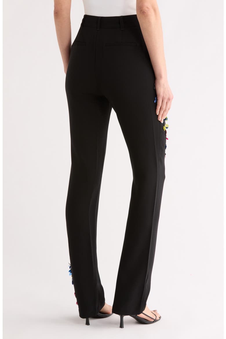 Paillette Vines Kerry Pants, Alternate, color, BLACK/ MULTI