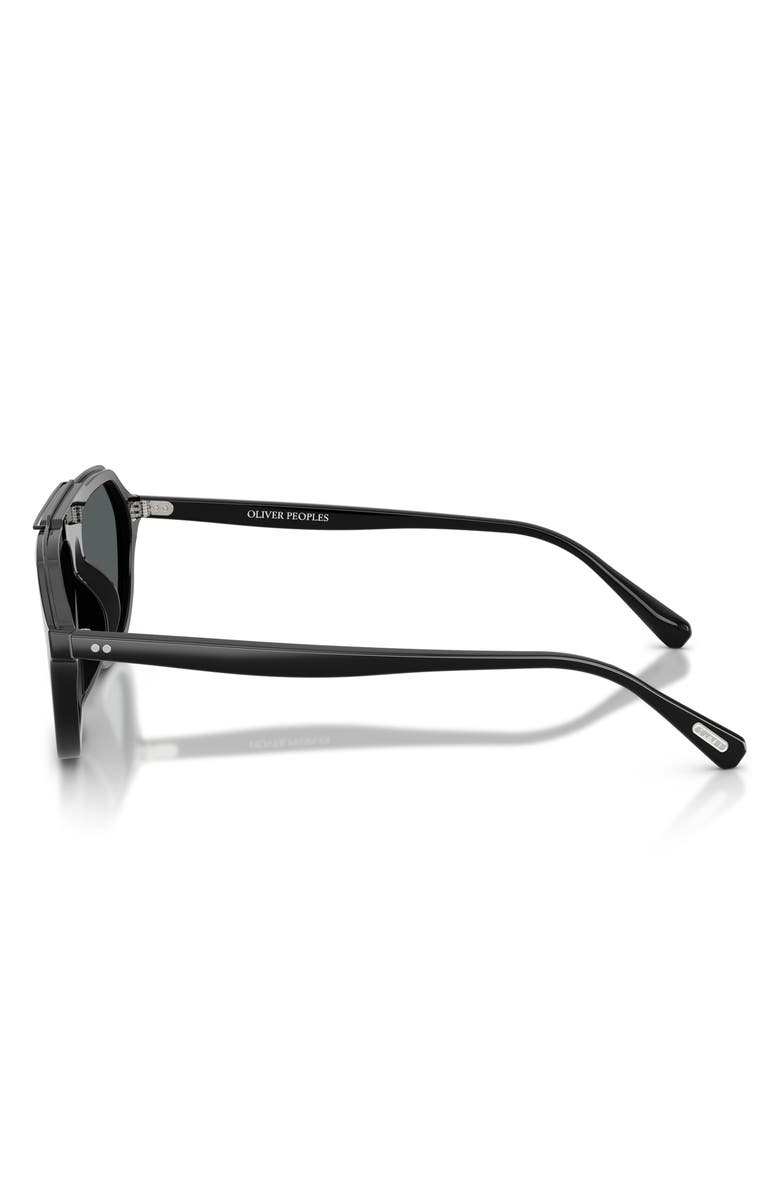 Oliver Peoples 58mm Estin Polarized Irregular Sunglasses, Alternate, color, Black / Midnight Express Polar