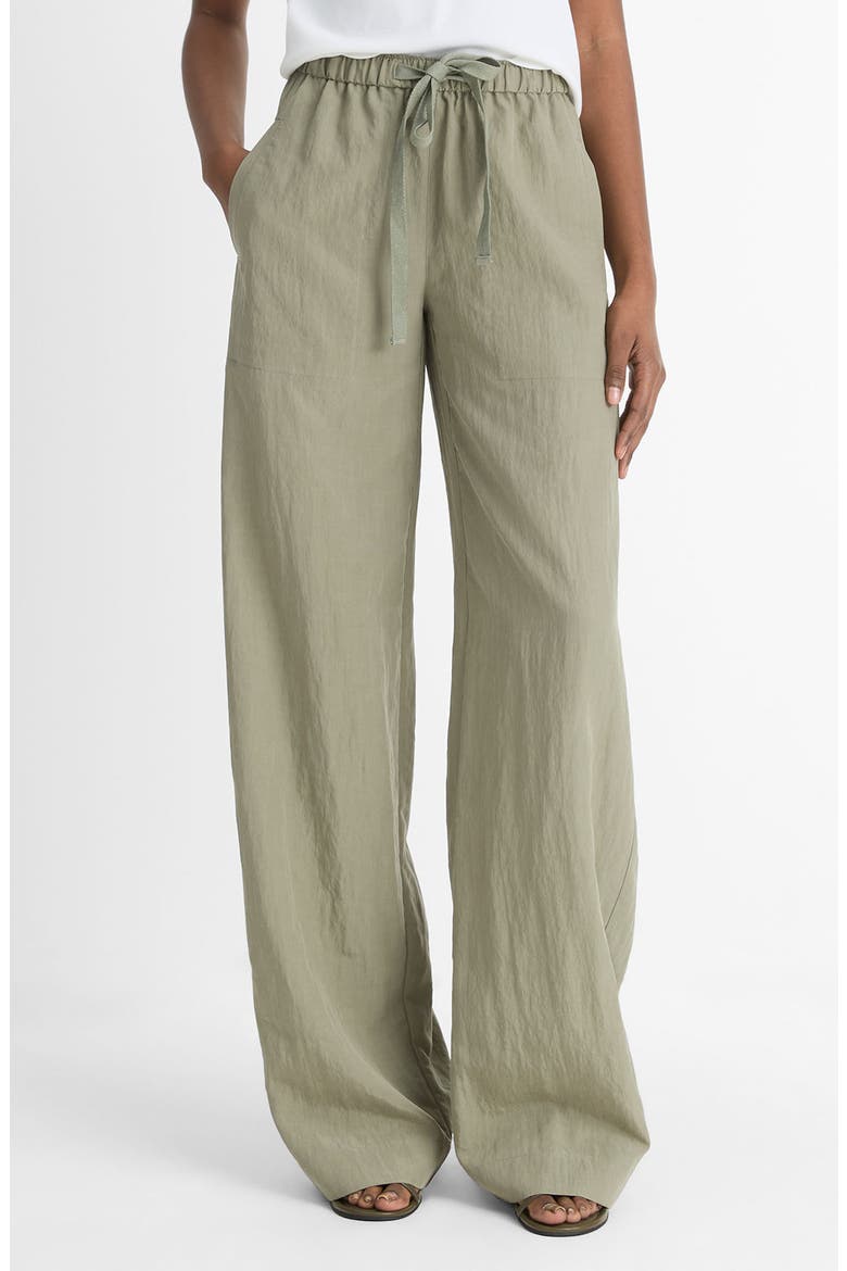 Drawstring Utility Pants, Main, color, SMOKY MOSS