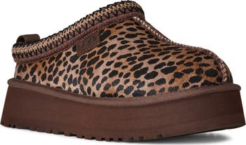 Tazz Caspian Genuine Calf Hair Platform Slipper