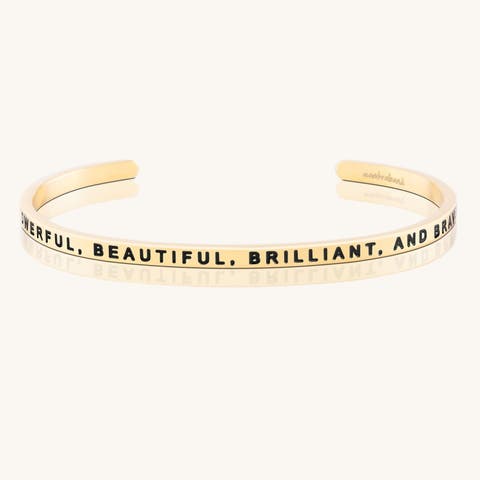 Powerful, Beautiful, Brilliant, And Brave bracelet