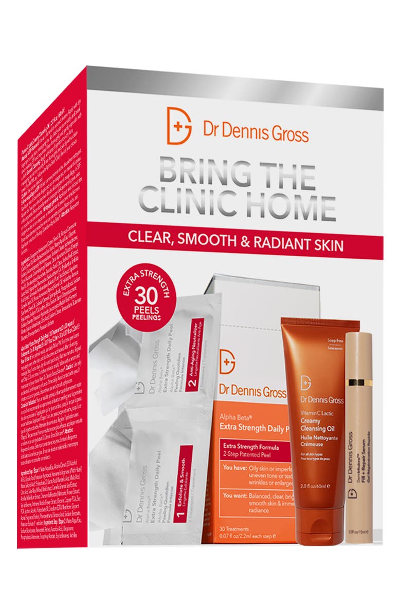 Dr. Dennis Gross Skincare Bring the Clinic Home Alpha Beta<sup>®</sup> Extra Strength Daily Peel Kit (Limited Edition) $146 Value, Alternate, color, 