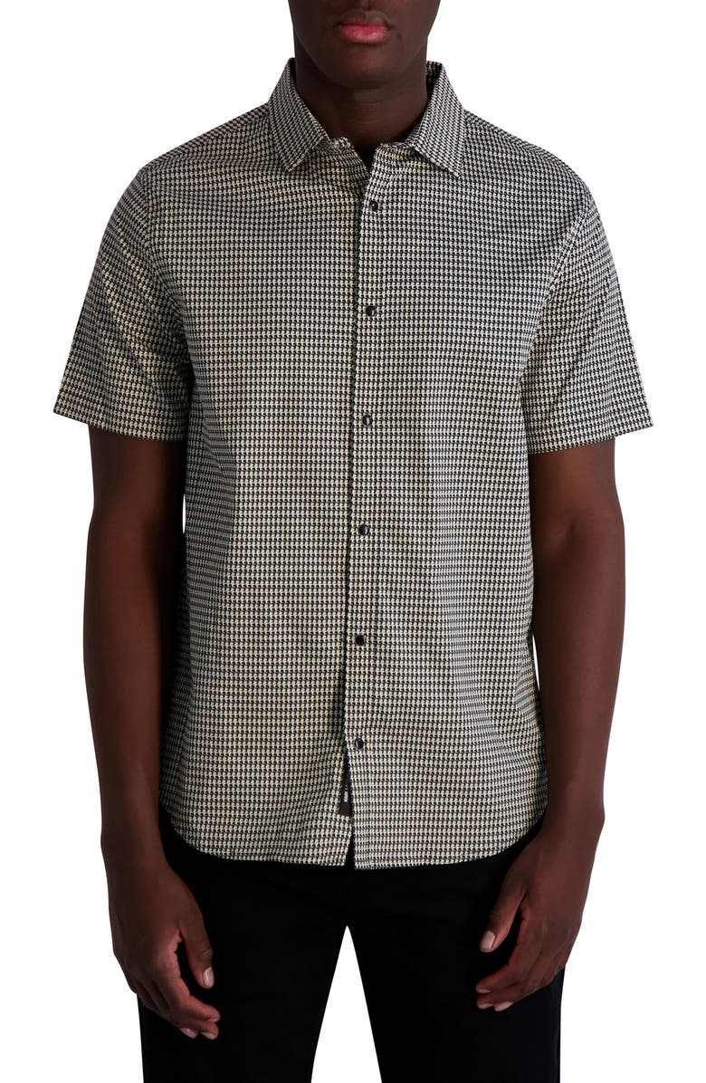 KARL LAGERFELD PARIS Karltooth Short Sleeve Shirt, Main, color, 