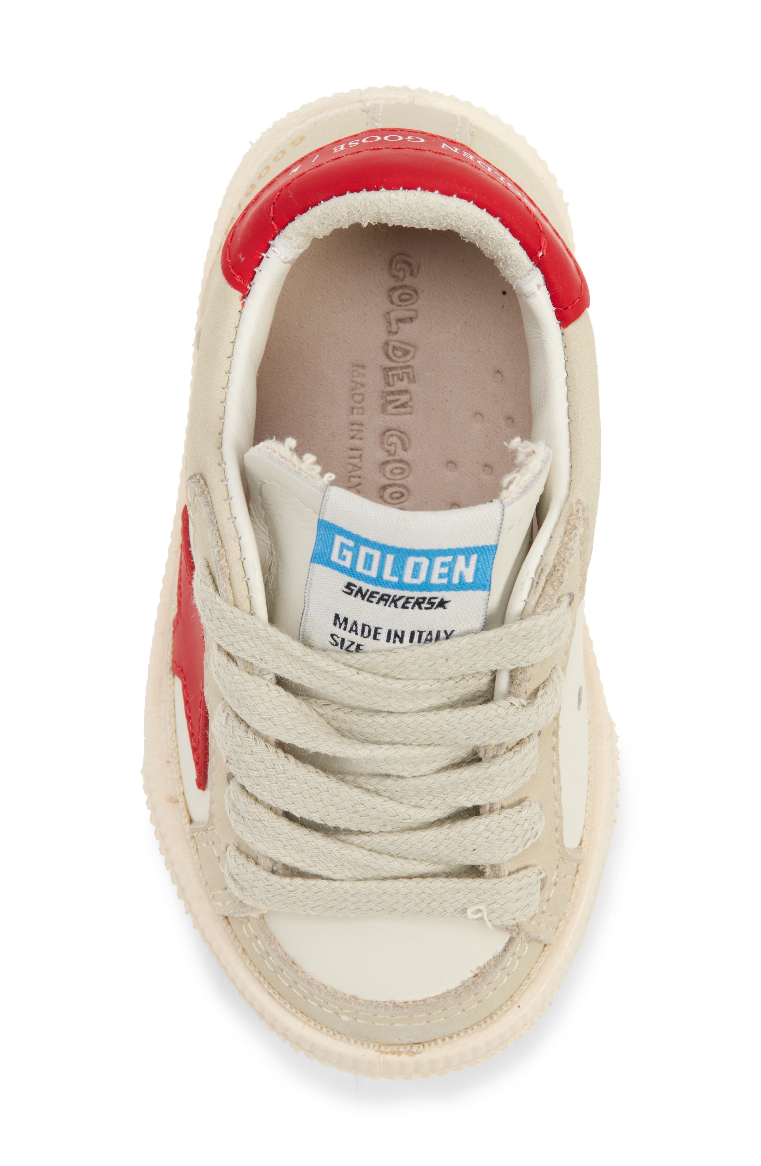 Golden Goose Kids' May School Leather Sneaker, Alternate, color, 