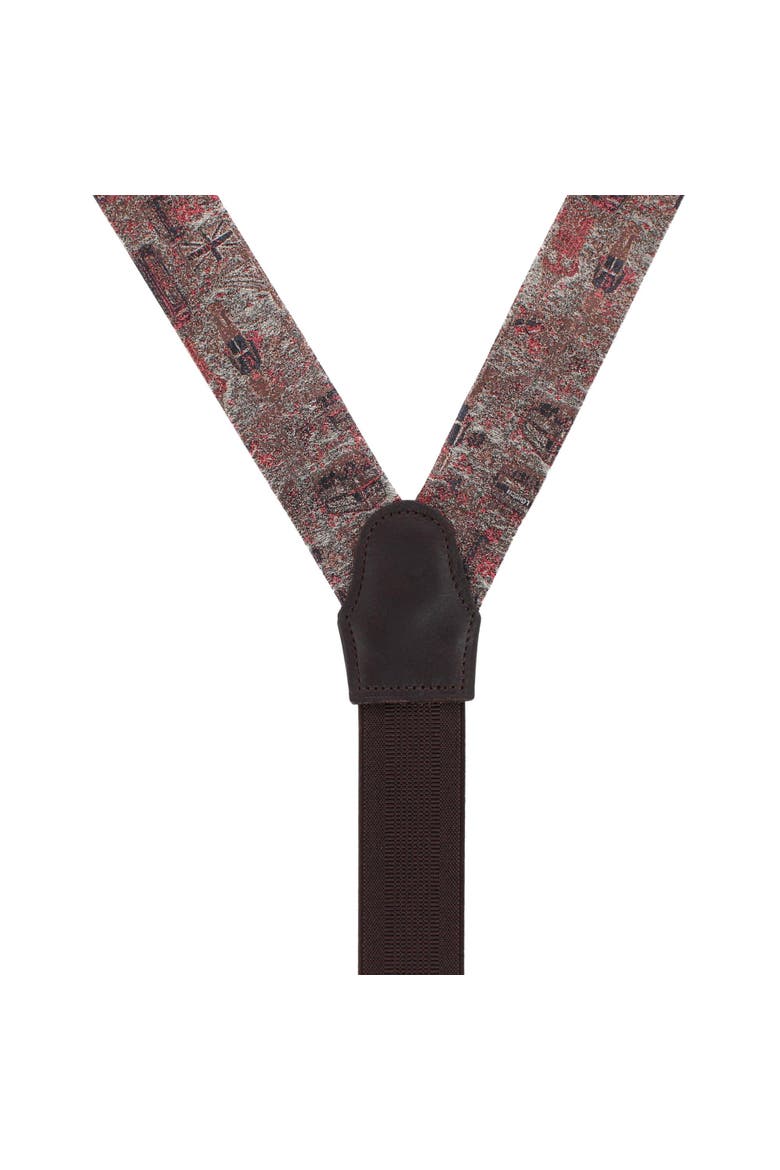 London Tapestry Silk Novelty Button End Suspenders, Alternate, color, Multiple