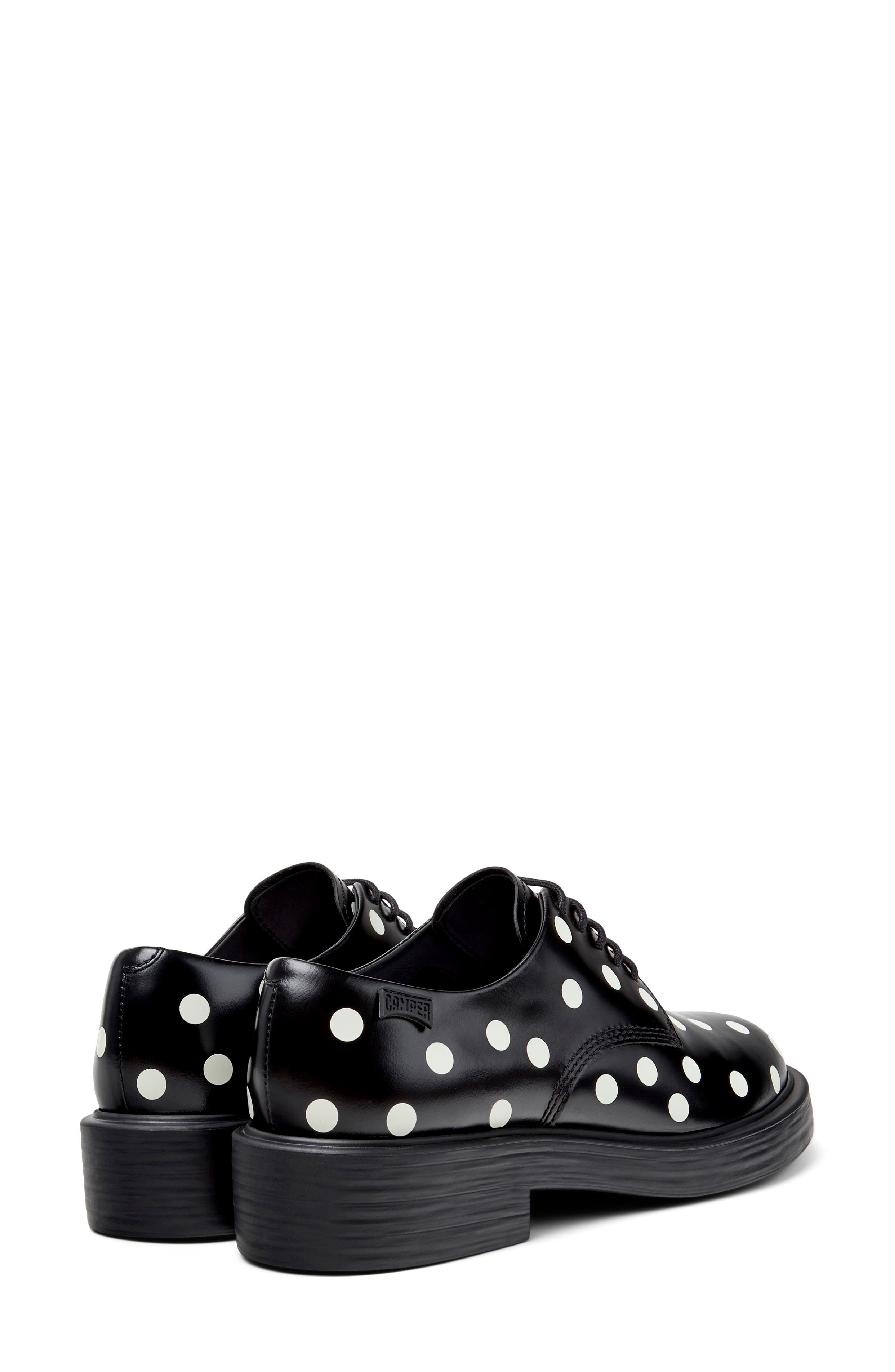 Camper Dean Polka Dot Derby, Alternate, color, Black Black