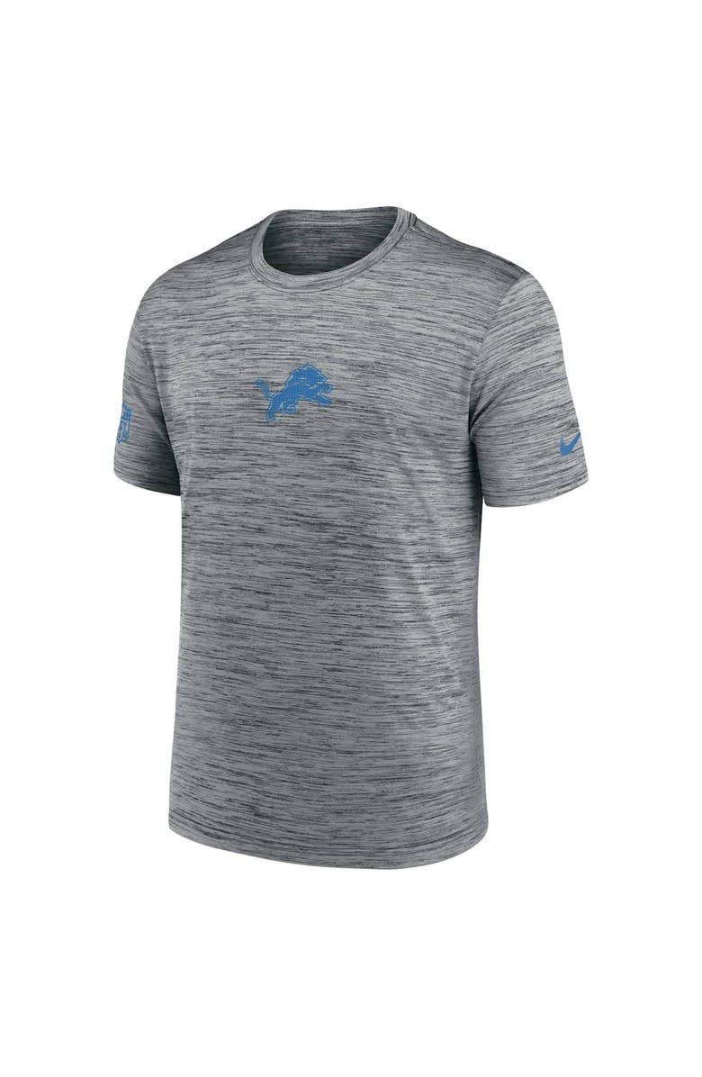 Nike Men's Nike Gray Detroit Lions Sideline Velocity Performance T-Shirt, Alternate, color, Gray