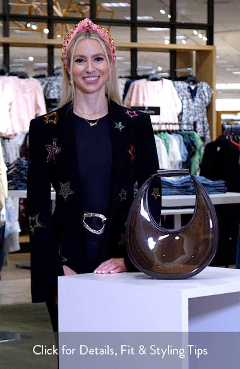 Moon Transparent Top Handle Tote, sales video thumbnail